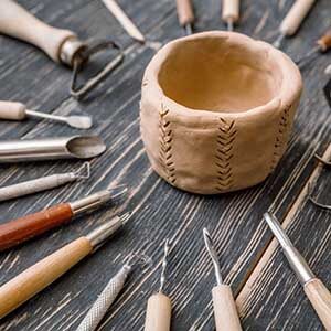 Xionghonglong Ceramica Argilla Cera,Legno Ceramica Argilla Set di Strumenti,Ideale per Modellare la Ceramica,Strumenti Scultura Professionale,Strumento di Argilla Ceramica 8 